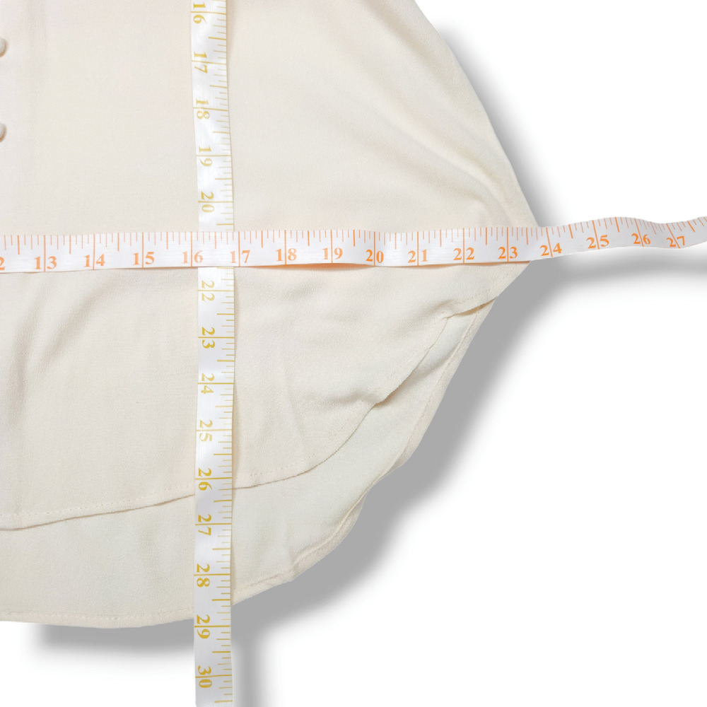 NWT B.O.G. Band of the Free Denise Ruffle Collar‎ Top Sz. M [8-10] Cream - Picture 12 of 14